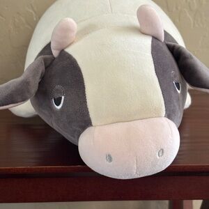 Molly The Cow Liv Heart Plush Stuffed Animal Floppy Cow Black White Small